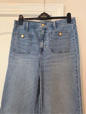 J. Crew Light Blue Wide-Leg Jeans